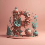 Pro plan web typography fashion 3d render